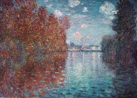 Claude Monet Autumn at Argenteuil France oil painting art